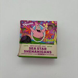 Dr. Squatch Mens Limited Edition SEA STAR SHENANIGANS Patrick Natural Soap Bar